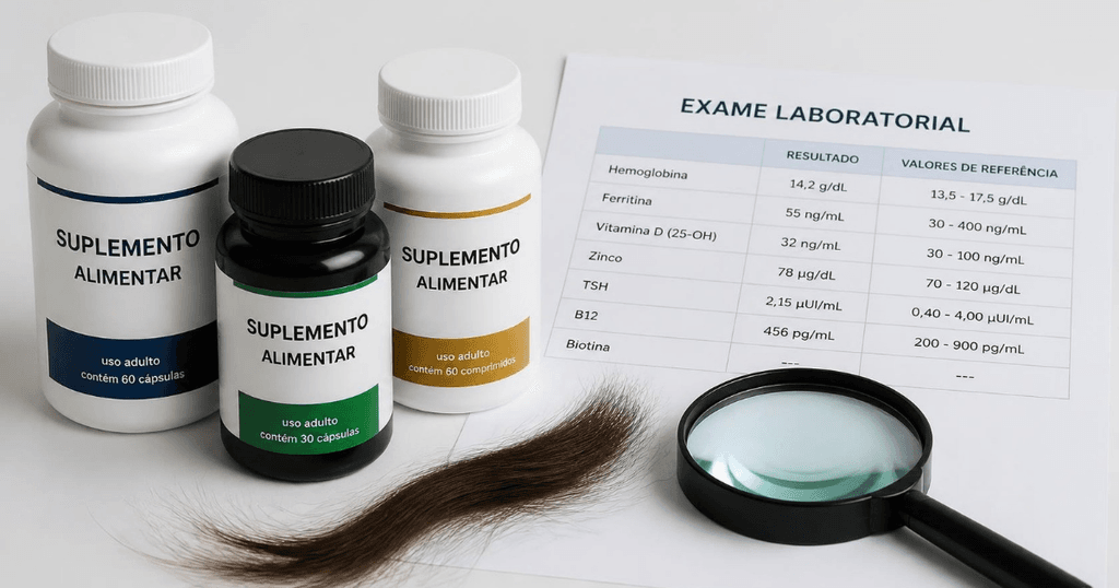 qual suplemento é bom para queda de cabelo